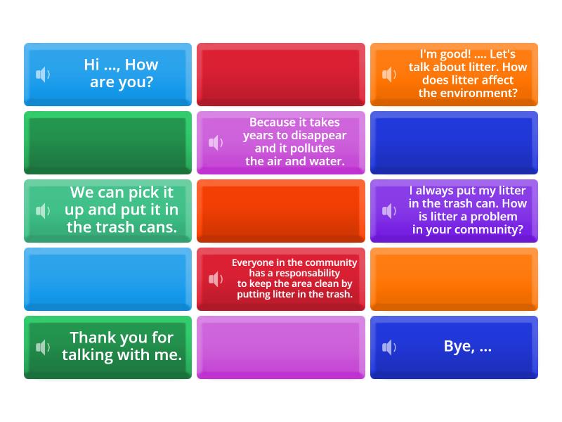 How litter affects the environment? Fichas giratorias