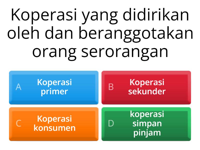 Latihan Koperasi - Cuestionario