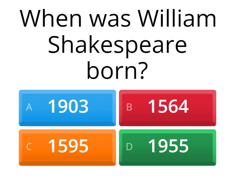 William shakespeare quiz