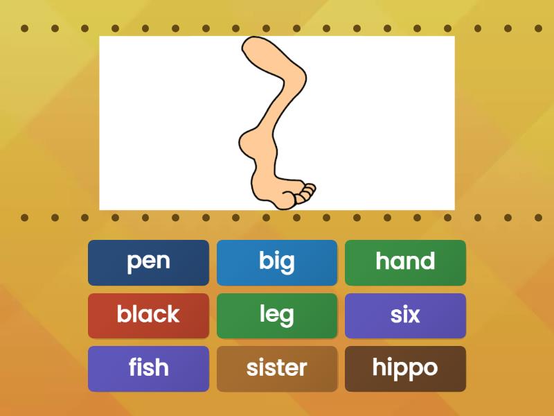 KB1 Unit 7 Monty's Phonics "i,e,a" - Find the match