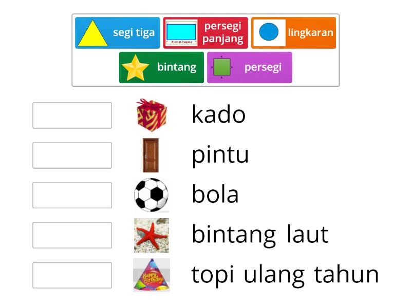 Mengenal Bentuk Geometri Match Up