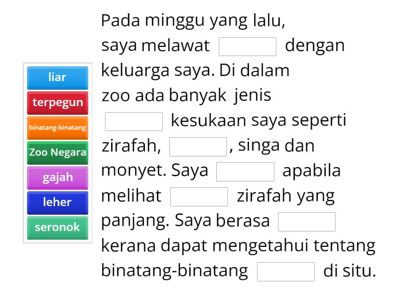 Isi Tempat Kosong Bahasa Melayu Missing Word