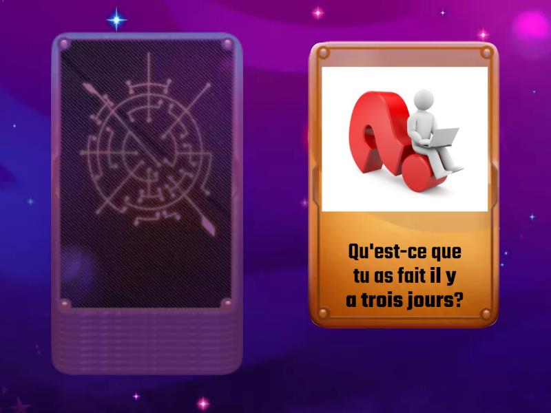Qu'est-ce que tu as fait / fais / vas faire? - Random cards