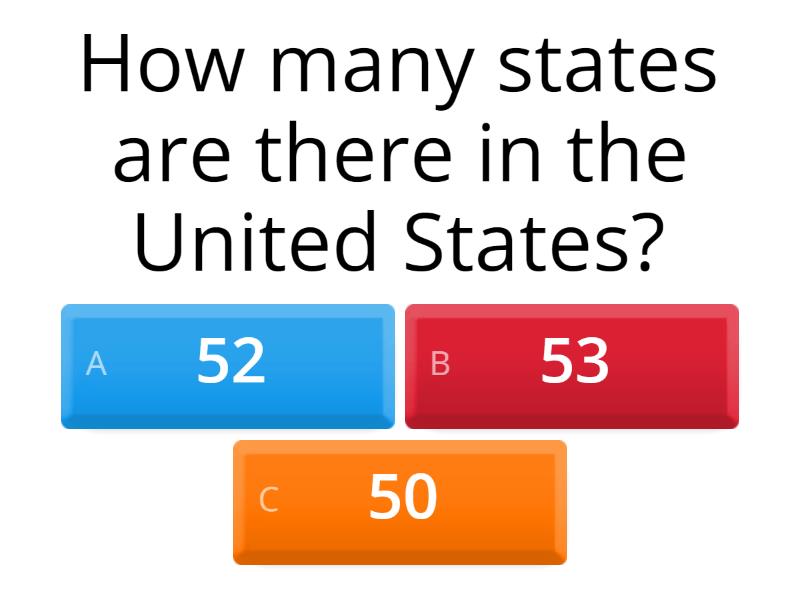 Quiz: US States - Cuestionario