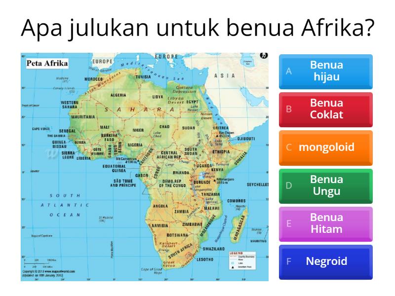 DINAMIKA PENDUDUK BENUA AFRIKA - Quiz