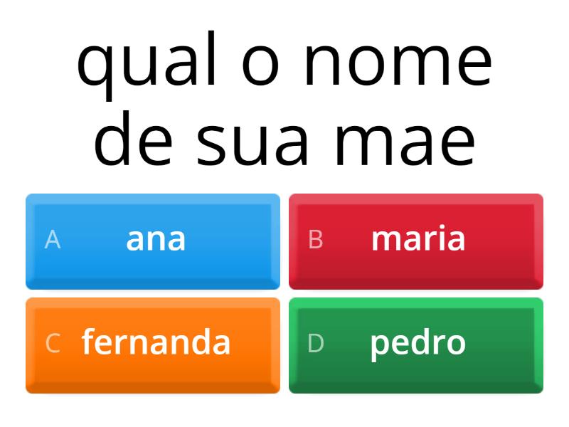 nomes - Quiz