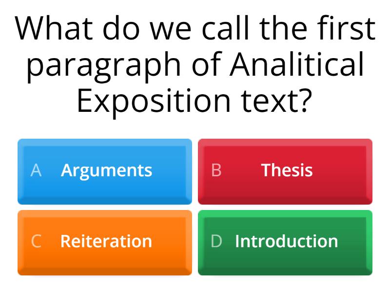 Analytical exposition grade 11 quiz