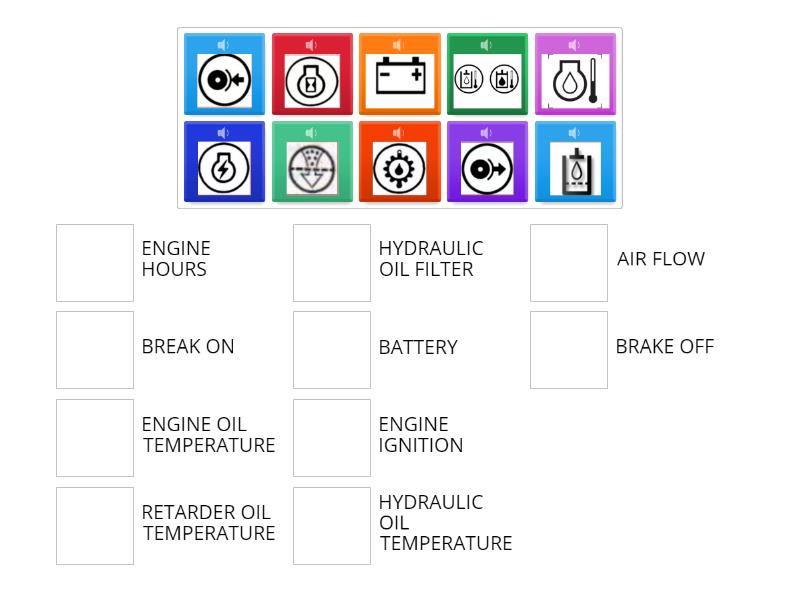 MACHINE BOARD SYMBOLS - Match up