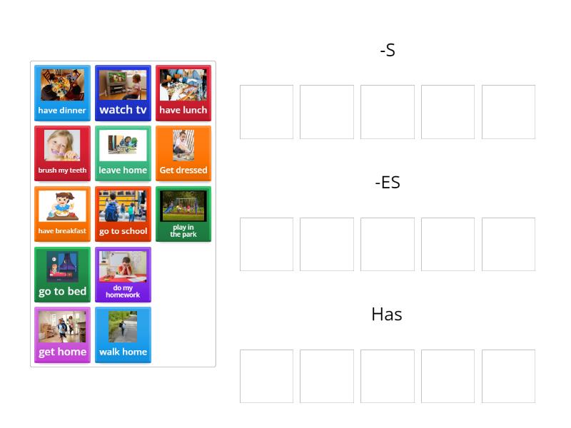 3rd person rule - Group sort