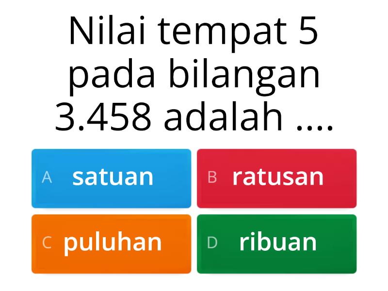 LATIHAN SOAL PENJUMLAHAN DAN PENGURANGAN KELAS 3 - Quiz