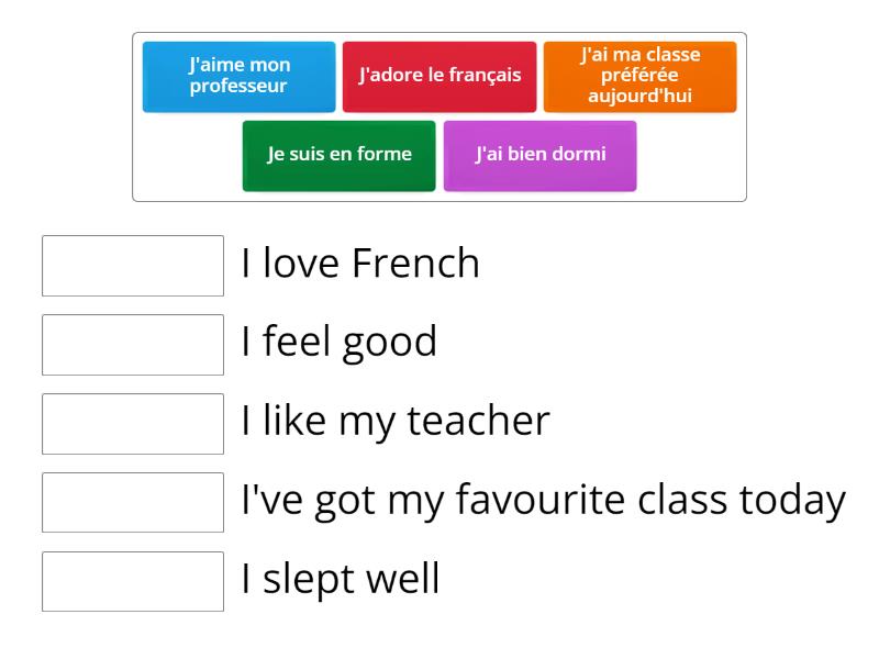 Sentence builder 1 extension sentences Match up