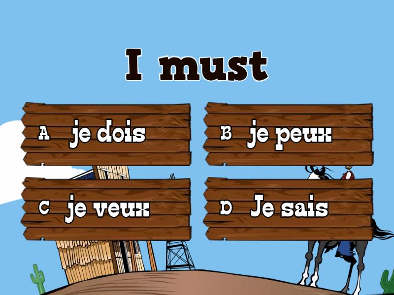 Pouvoir, Devoir, Vouloir, Savoir - Quiz