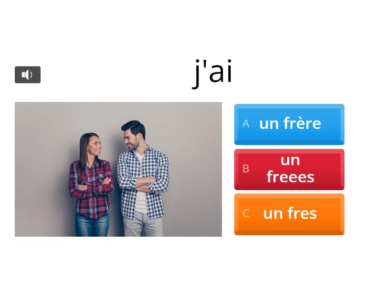 Le verbe avoir et la famille - Cuestionario