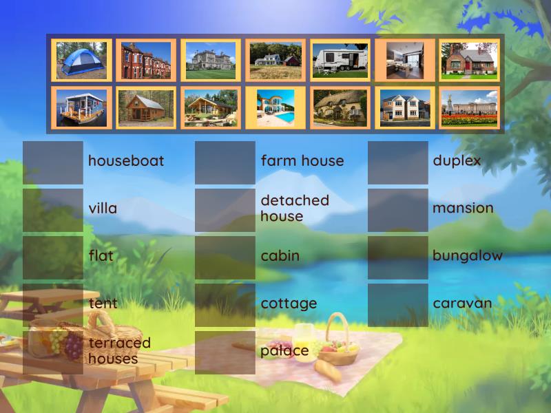 AROUND THE WORLD - Day 3 Types of houses - Match up