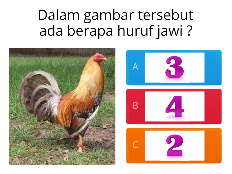 MENGENALI HURUF JAWI DALAM GAMBAR - Quiz