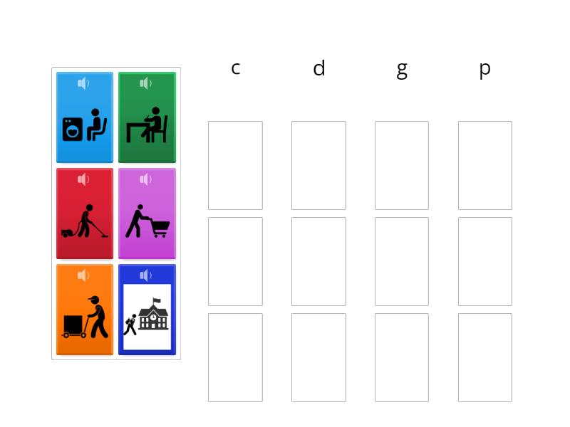 4.1.3 Daily Activities Sound Sort - Group sort