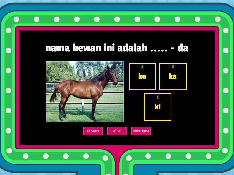 Menentukan Suku Kata Ka Ki Ku Ke Ko - Gameshow Quiz