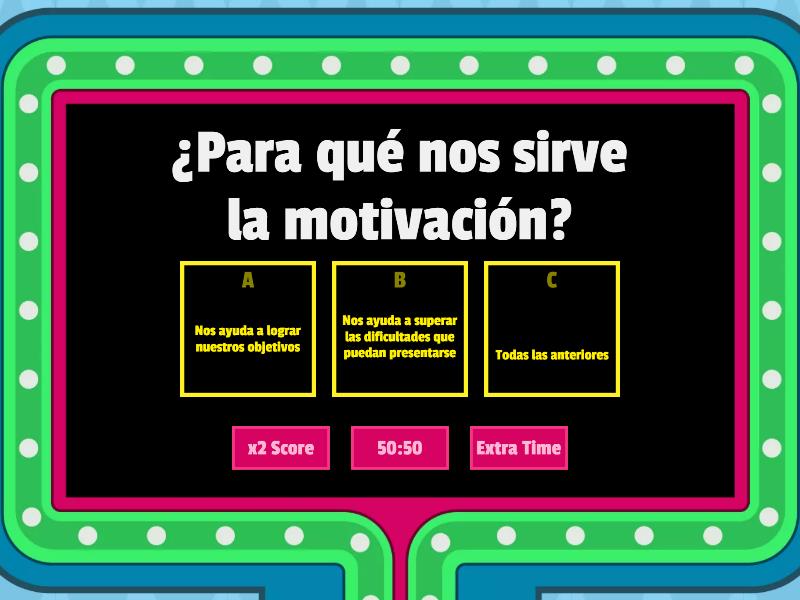 Proyecto de vida - Gameshow quiz