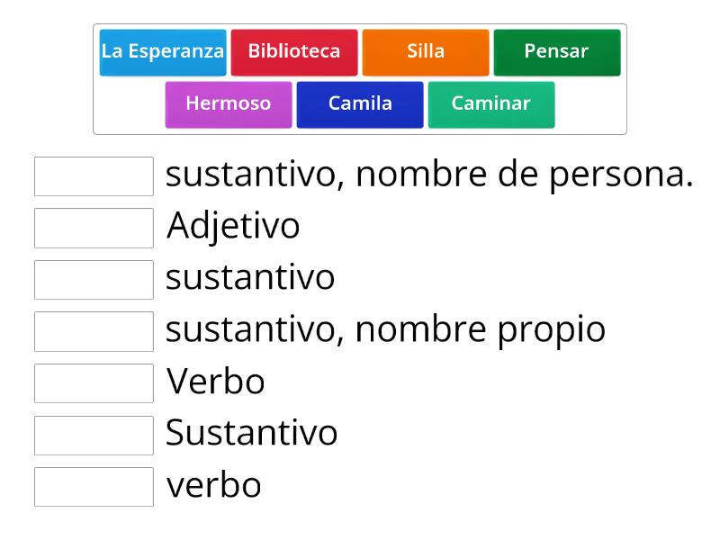 Los Sustantivos Match Up