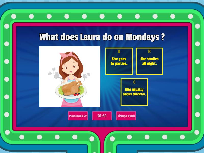 Daily Routines Gameshow quiz