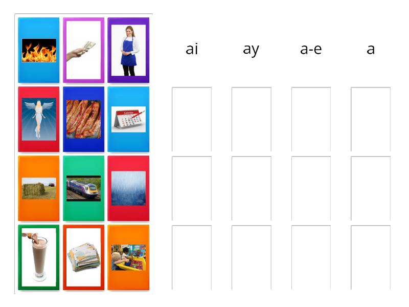 Alternative Spelling for ai ay a-e a - Classificação em grupos
