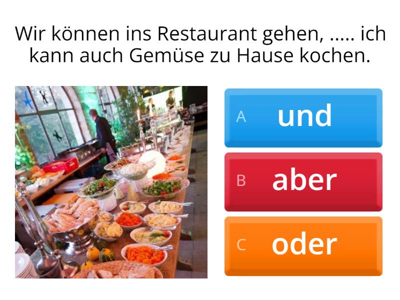 aber, und, oder - Quiz