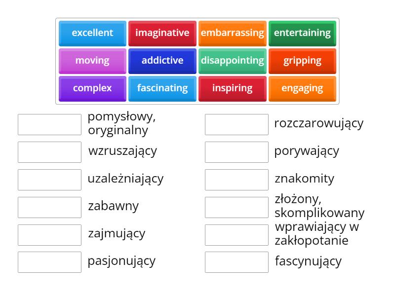 Focus 2 - 3.1 Adjectives - Match up