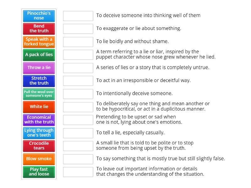 Idioms related to 