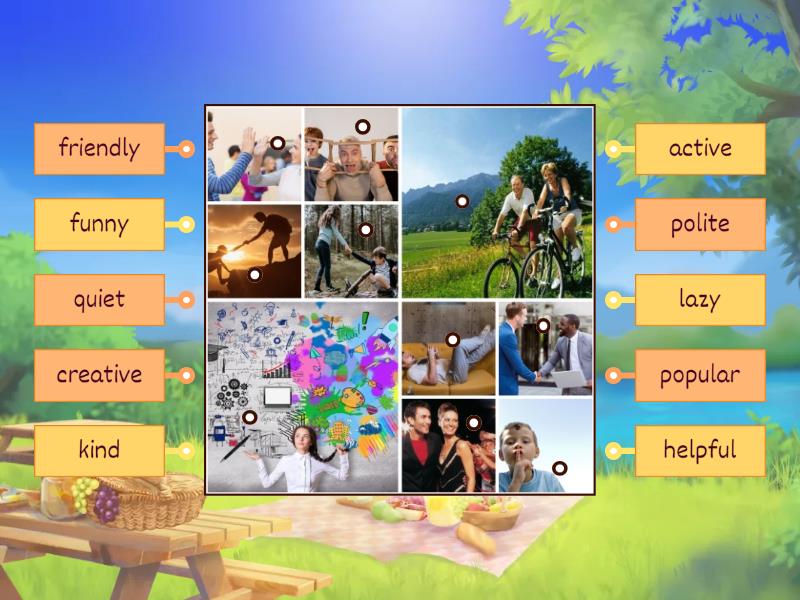 Adjectives of personality. Prepare 7. Unit 1 - Labelled diagram
