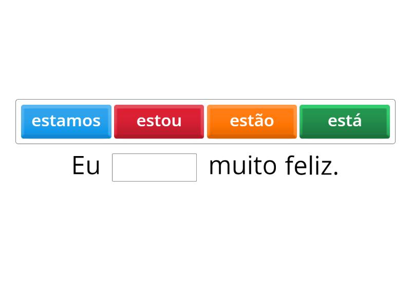 Português Elemental 1 - Conjugando o verbo estar com pronomes ...