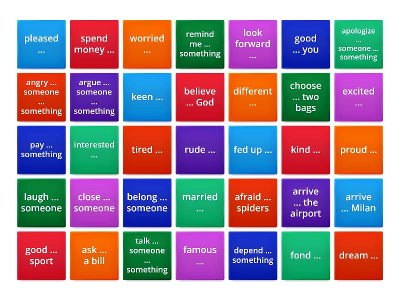 NEF int prepositions verbs/adjectives - Flip tiles