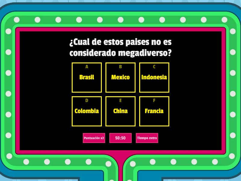 Repaso Biologia 2 - Gameshow quiz