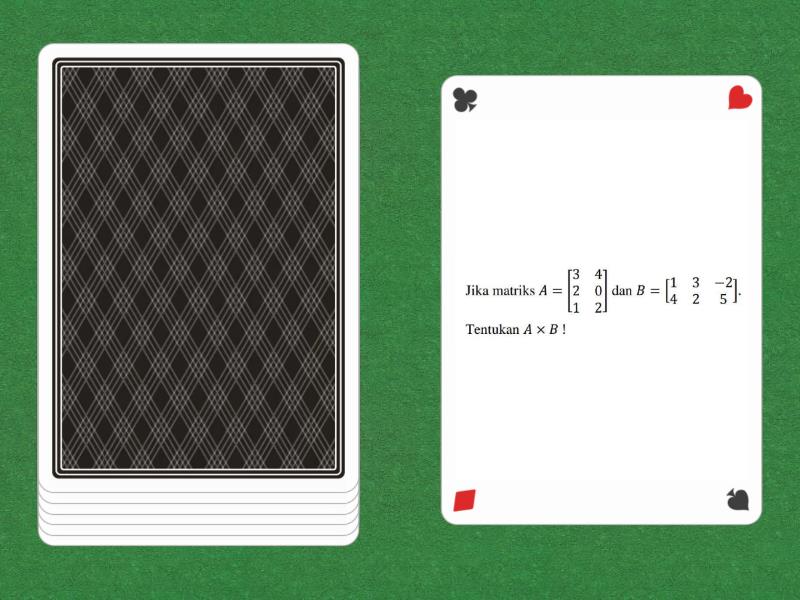 Determinan Matriks - Speaking cards