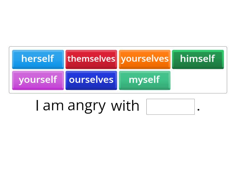 Reflexive pronouns Multiple choice gaps - Complete the sentence