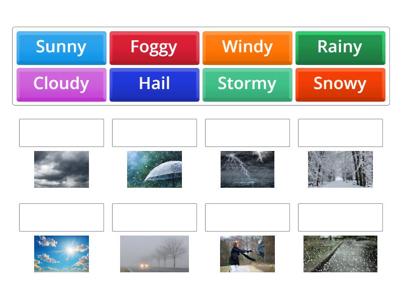 The weather - Match up