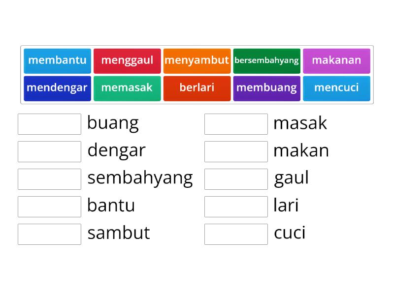 KATA DASAR TAHUN 2 - Match up