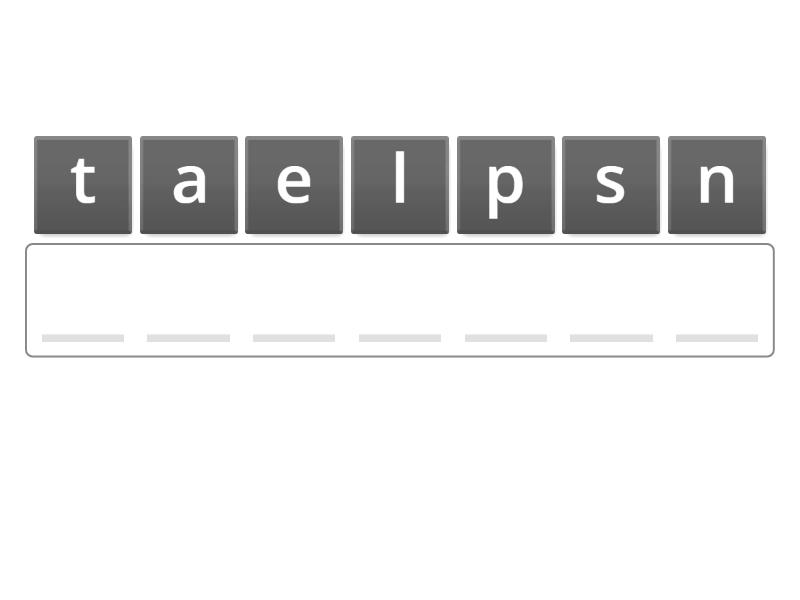 solar system words! - Anagram