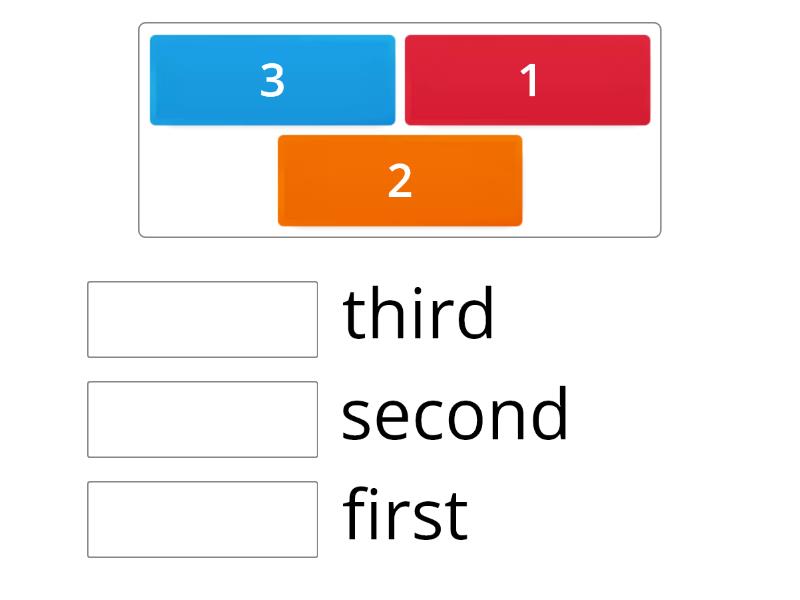 ORDINAL NUMBERS (1-2-3) - Match up