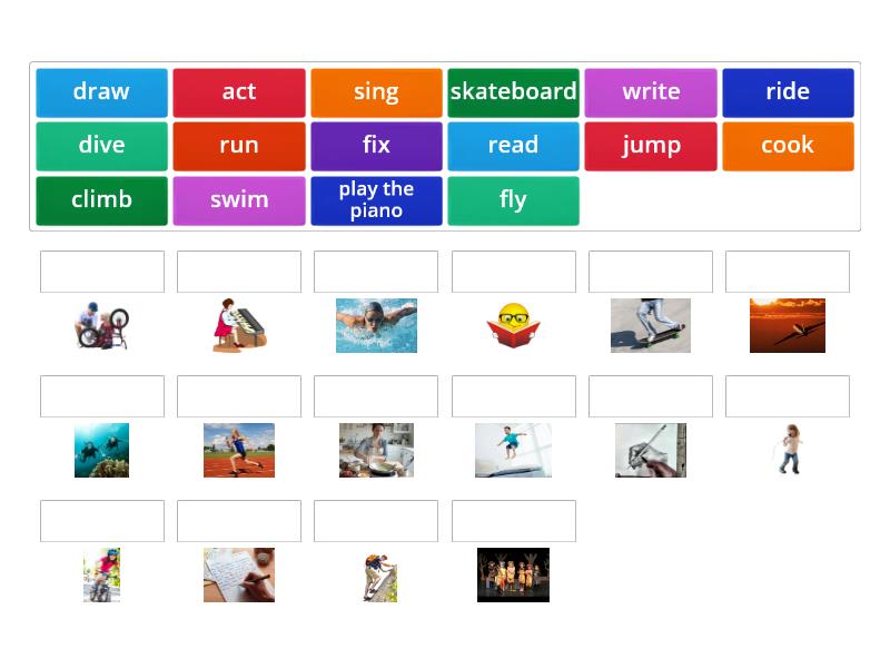 Go Getter Action verbs (1) 5.1 - Match up