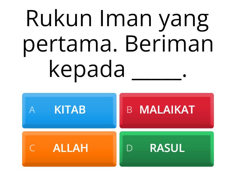 RUKUN IMAN - Quiz