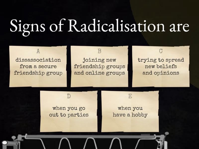 PREVENT - Radicalisation & Extremism - Quiz