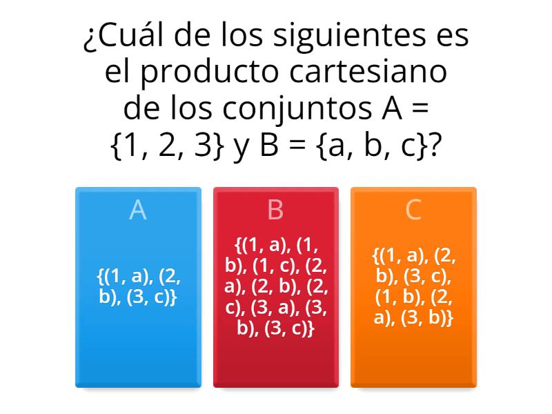 Producto Cartesiano-Relaciones Y Funciones - Quiz