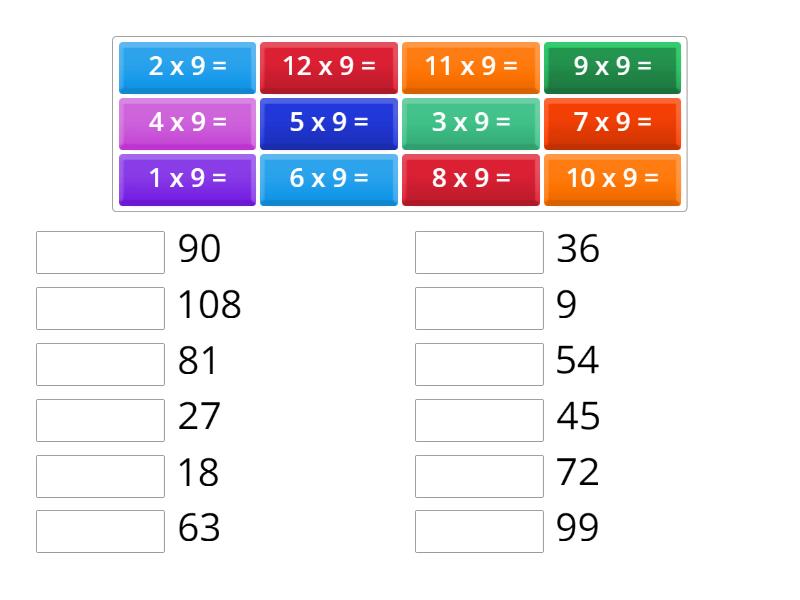 9-times-tables-match-up