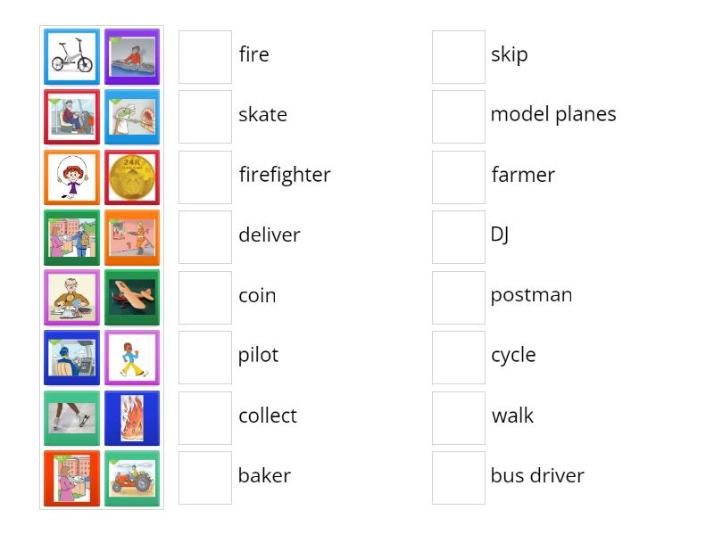 Welcome 2 unit 7 lesson 1 - Match up