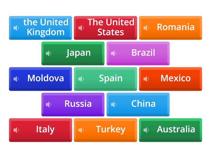 Unit 1 B Nationalities - Flip Tiles