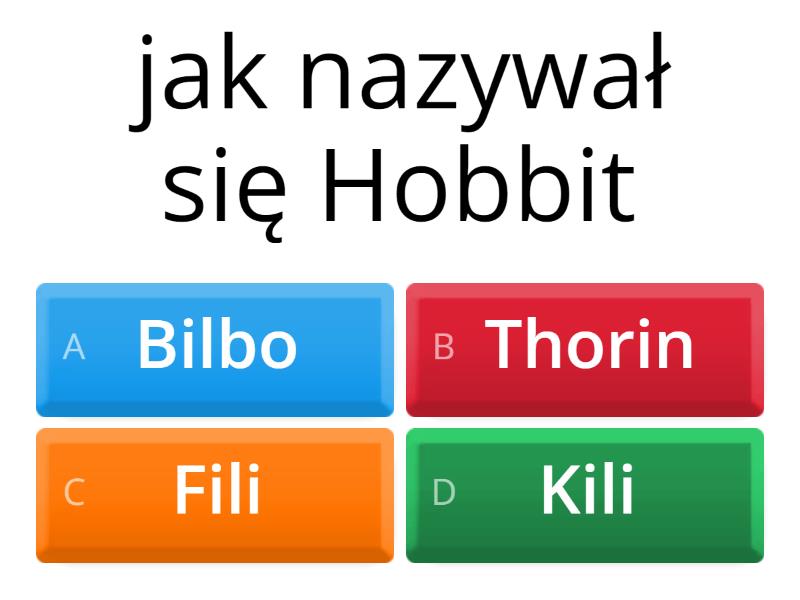 Hobbit Test Z Lektury - Quiz