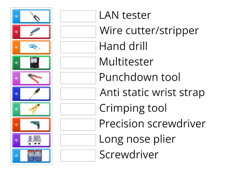 Computer Technician Tools Match Up