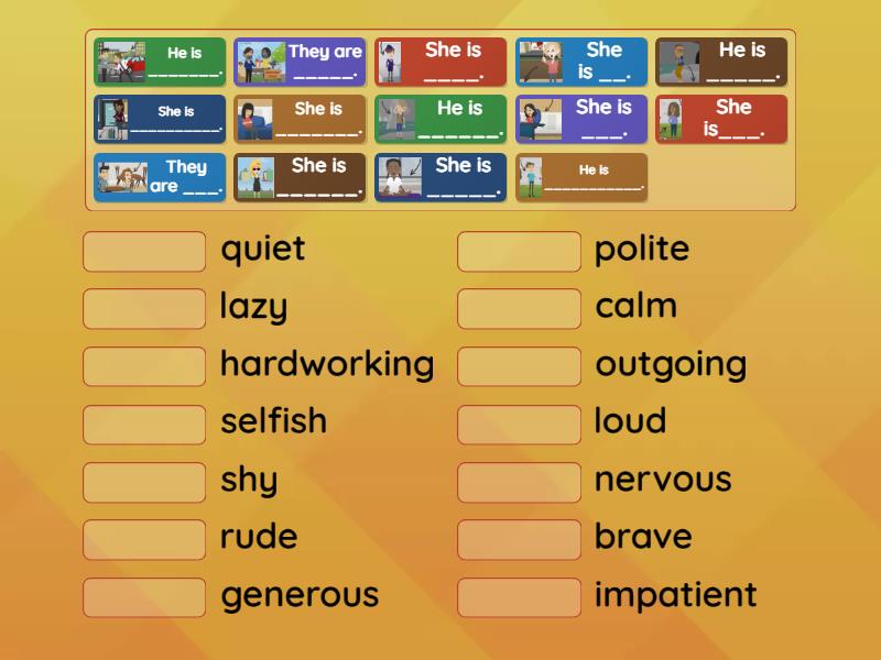 What are they like? - Match up