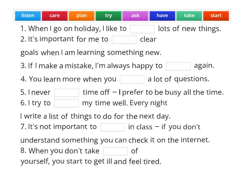 Roadmap A2 Plus. Unit 1B. Success - Complete the sentence