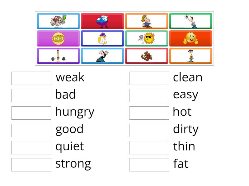 Kb3 Unit 7 Adjectives - Match Up